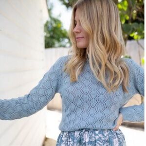 Marea coastal blue size small sweater